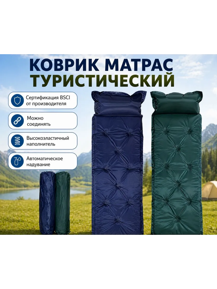 Коврик туристический Матрас надувной