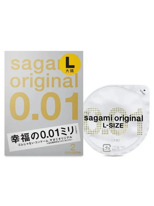 Sagami Ультратонкие полиуретановые презервативы Original 0.01, 2 шт, фото 2