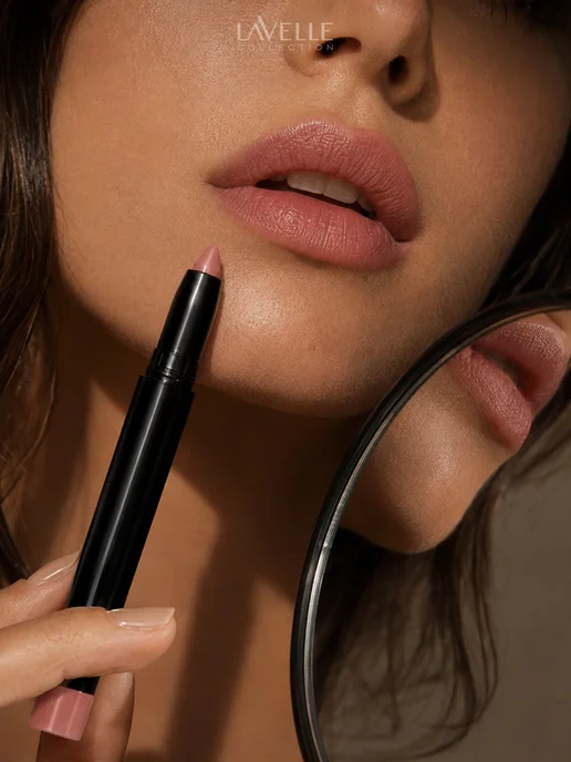 LavelleCollection Помада карандаш для губ Lip Cream №01 розовый нюд, розовый, фото 7