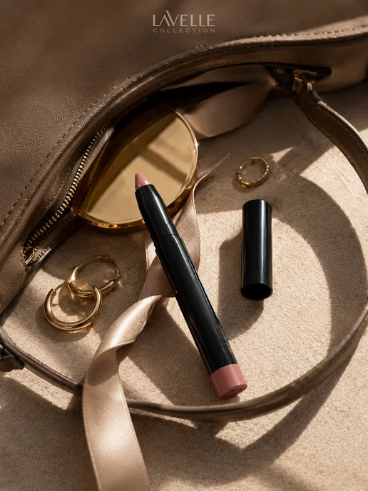 LavelleCollection Помада карандаш для губ Lip Cream №01 розовый нюд, розовый, фото 8