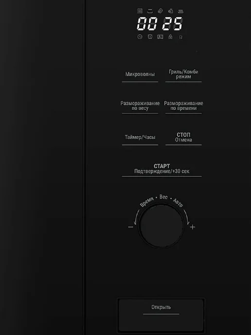Beko Микроволновая печь встраиваемая BMGB20212B, 20 л, 800 Вт, 20 л, 800 Вт, фото 6