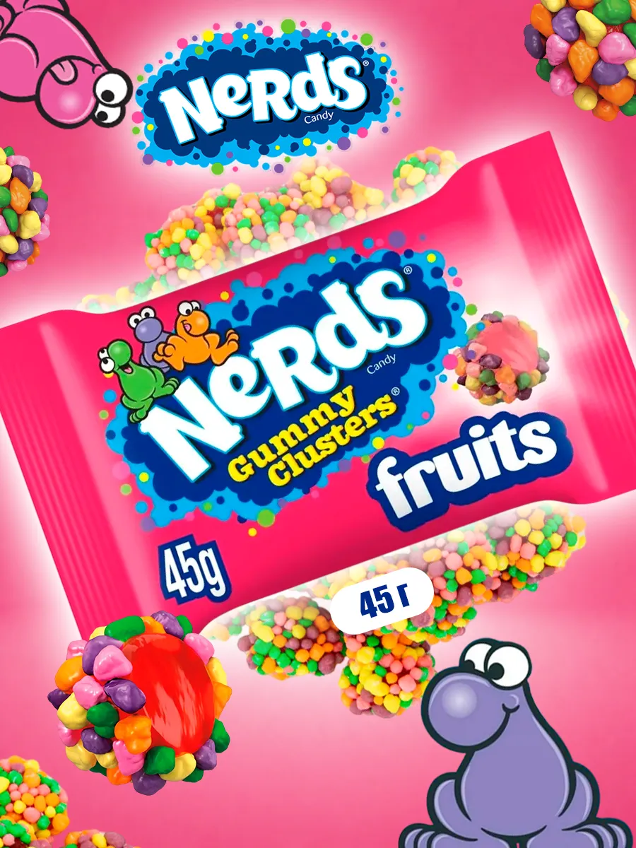 Фруктовый Мармелад Нердс Nerds Gummy Clusters Fruits