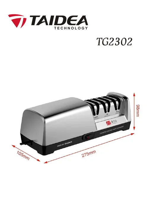 TAIDEA Электрическая точилка для ножей Tаidea TG2302, серый, фото 8