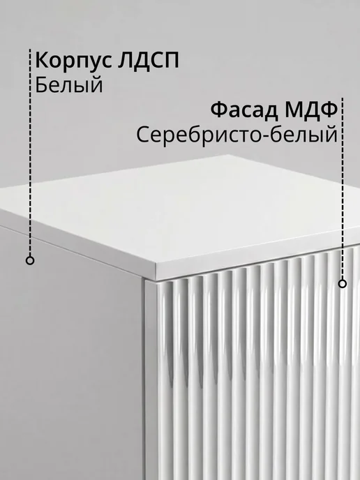 Столик туалетный подвесной белый, 90х30х20 см, 90x30x20 см, фото 2