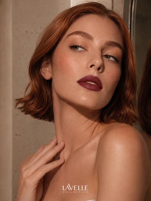 LavelleCollection Помада карандаш для губ Lip Cream №04 Пыльная роза, бежевый, фото 8