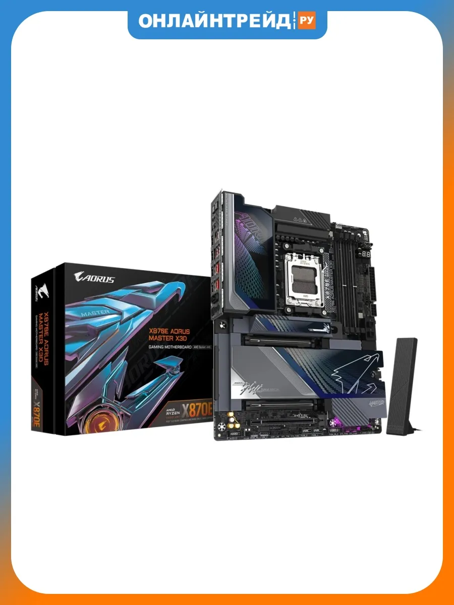 Gigabyte Материнская плата X870E AORUS MASTER X3D (AM5, ATX)