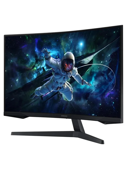 Монитор Samsung 32" S32CG550EI, 2560x1440, VA, 165Hz, HDMI+DP, pivot, curved, черный, черный, фото 2