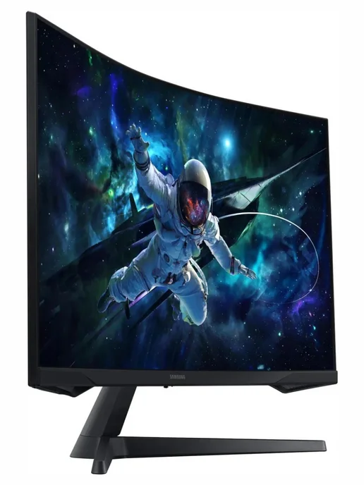 Монитор Samsung 32" S32CG550EI, 2560x1440, VA, 165Hz, HDMI+DP, pivot, curved, черный, черный, фото 3