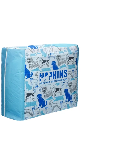 NAPKINS Пеленки впитывающие гелевые для собак щенков 60 х 60 см 5 шт, 60x60 см, 5 шт, фото 2