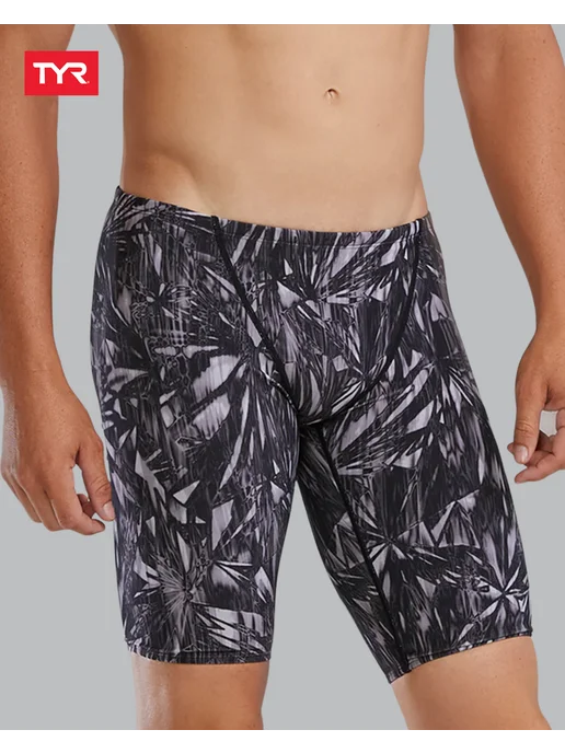 TYR Джаммеры для плавания Durafast Elite Mens Jammer - Fragment, черный, фото 3