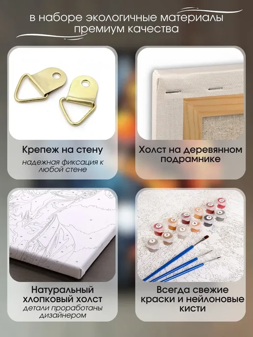 Art KiNa Картина по номерам 40х50 Геометрия страсти, 40x50, фото 2