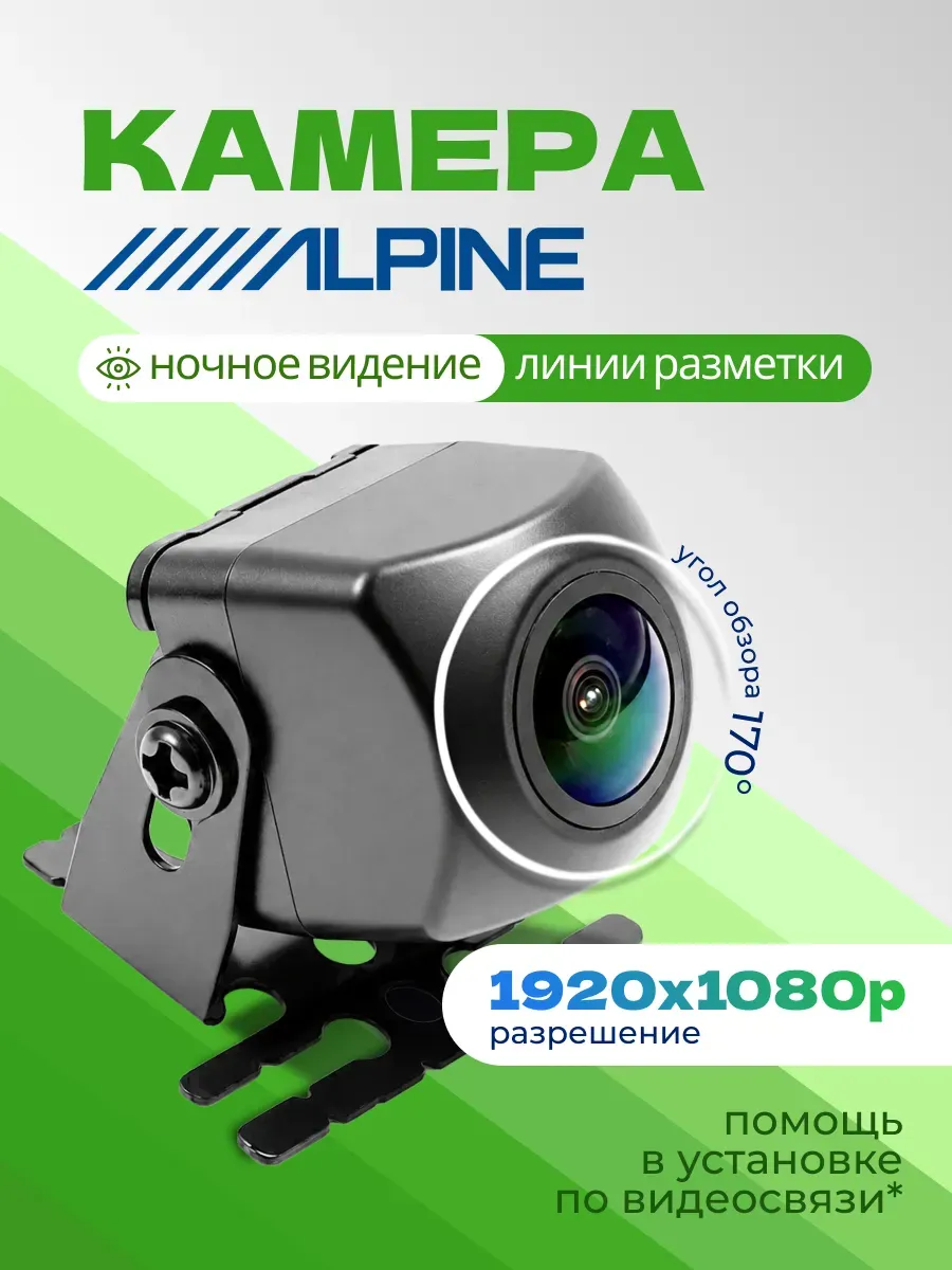 Камера заднего вида для машины alpine