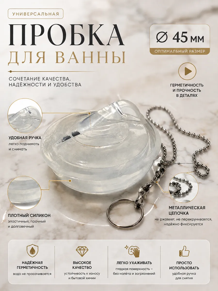 Пробка для ванны