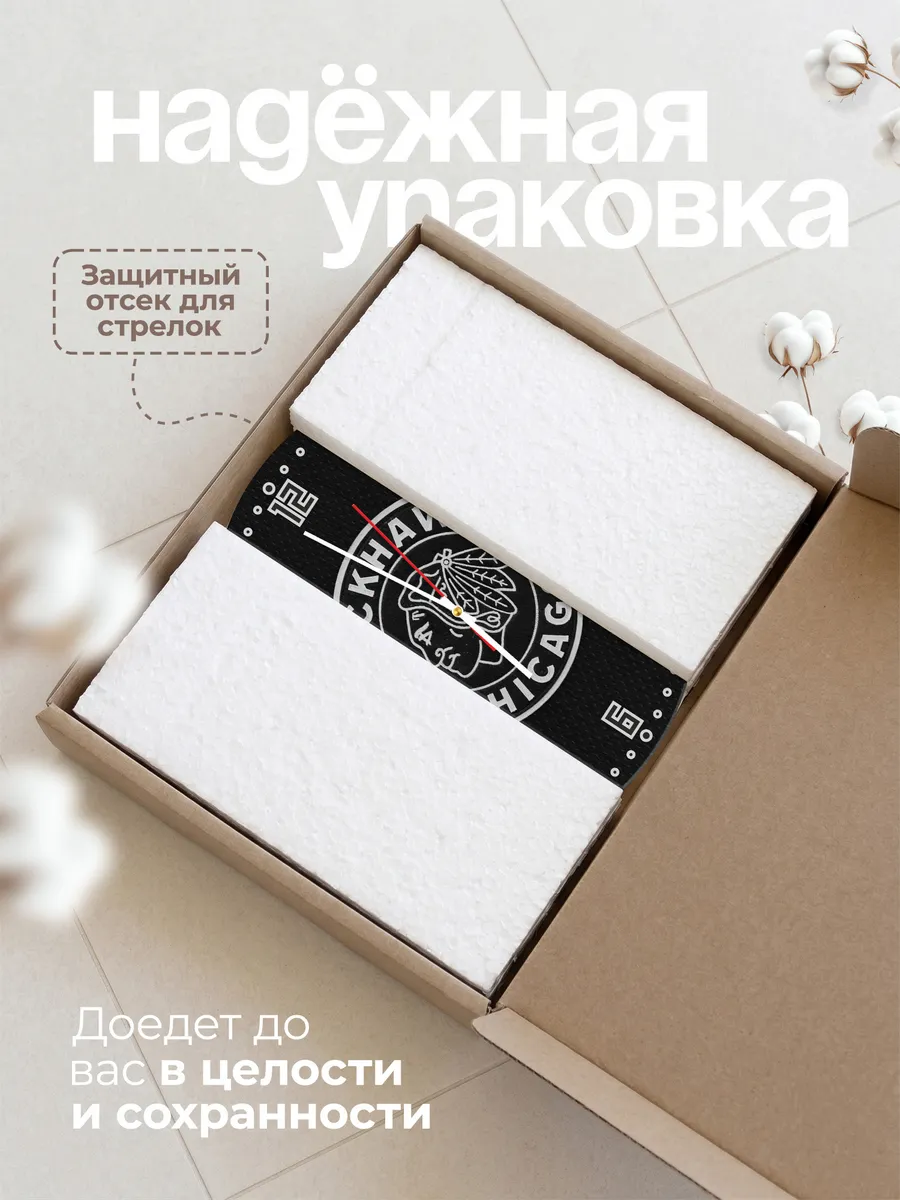Часы настенные Chicago Blackhawks — фото 9
