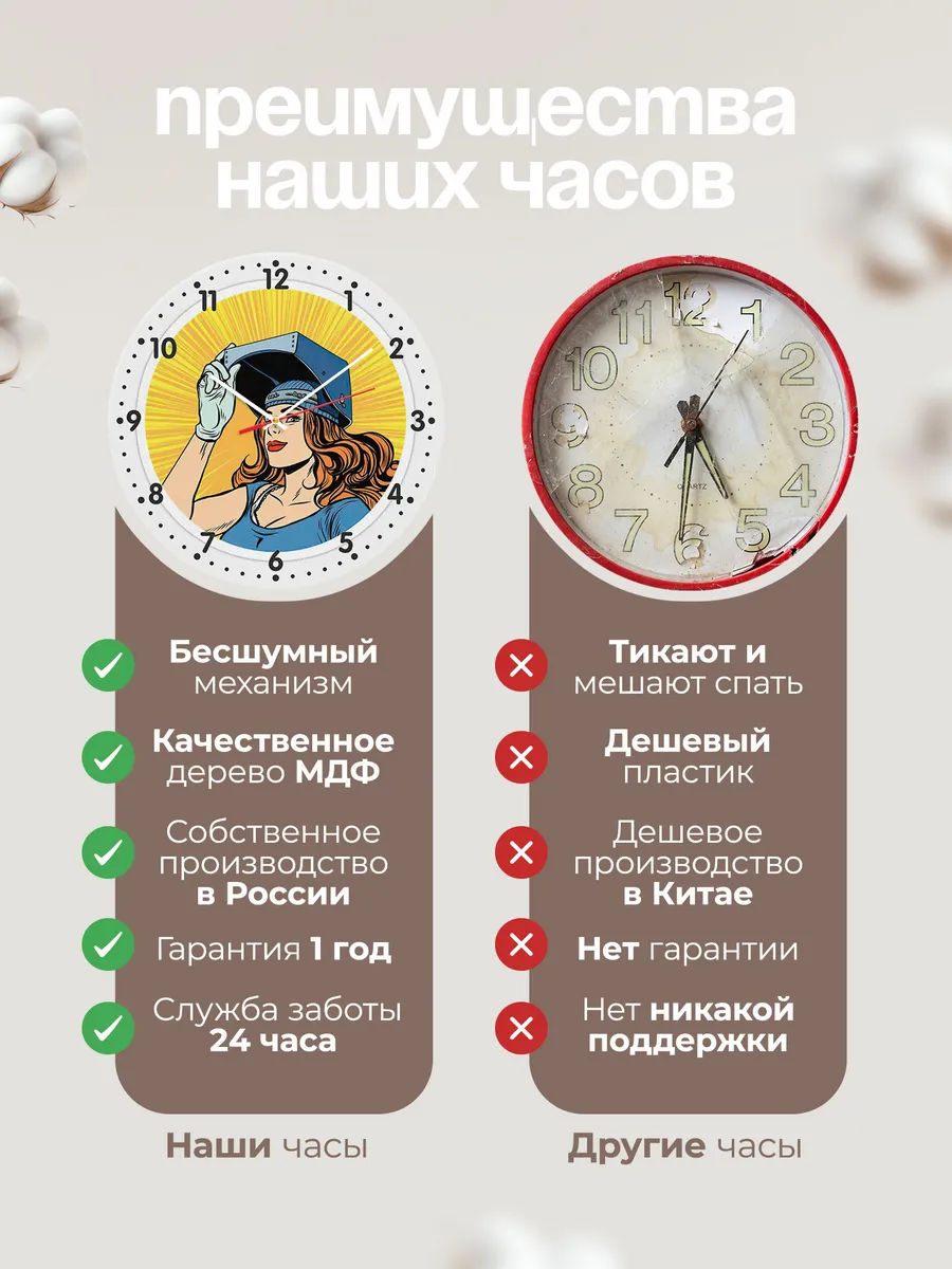 Часы настенные Лучшему сварщику — фото 10