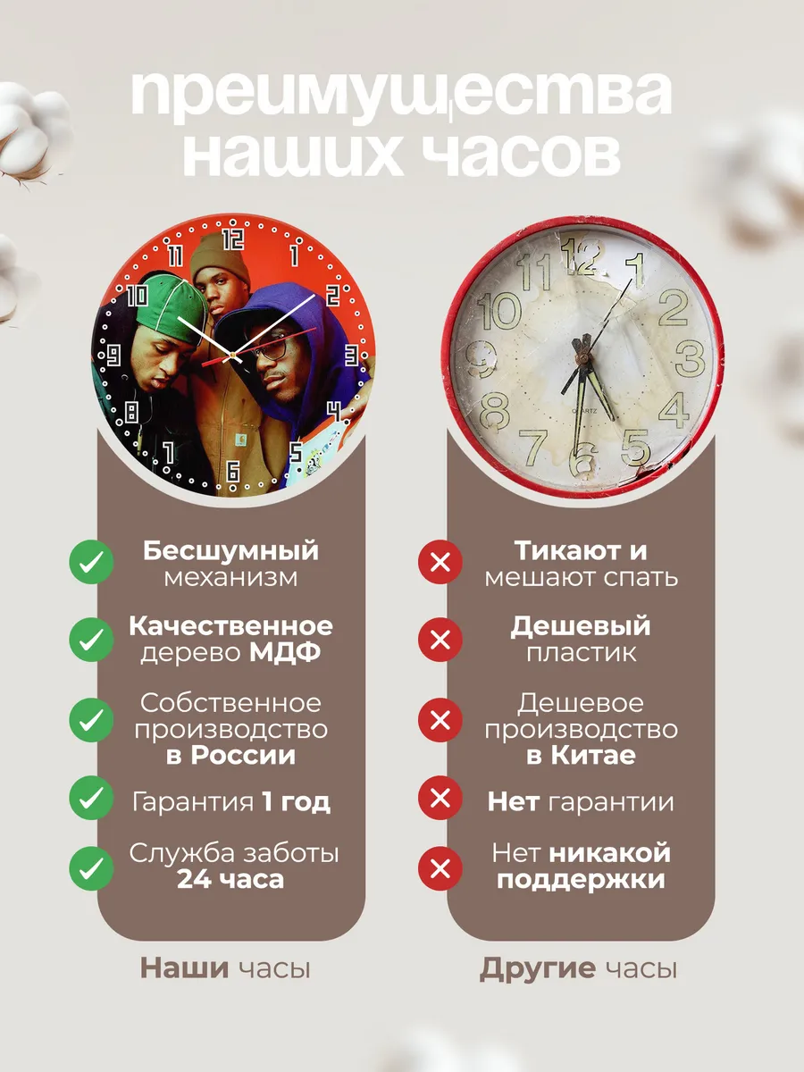 Часы настенные Black Moon — фото 10