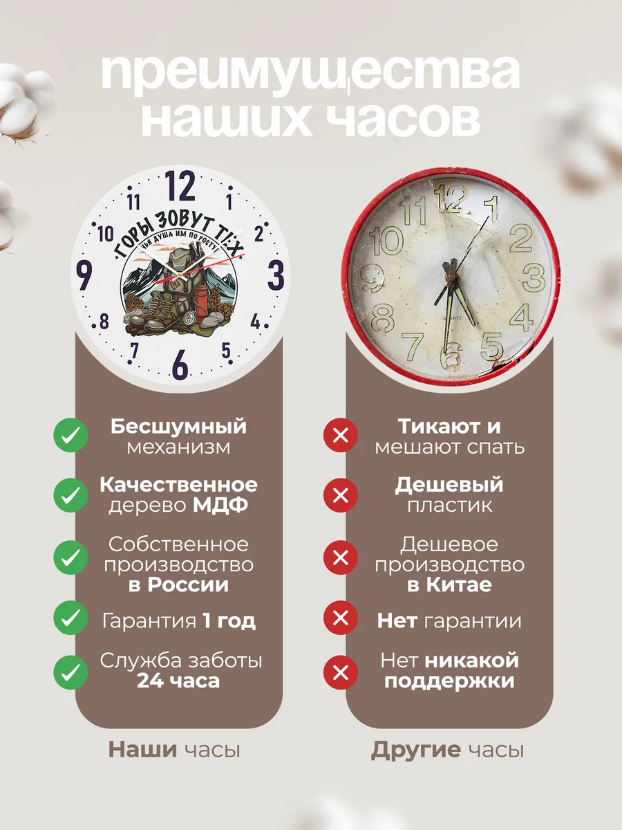 Часы настенные Альпинисту - Горы зовут — фото 10
