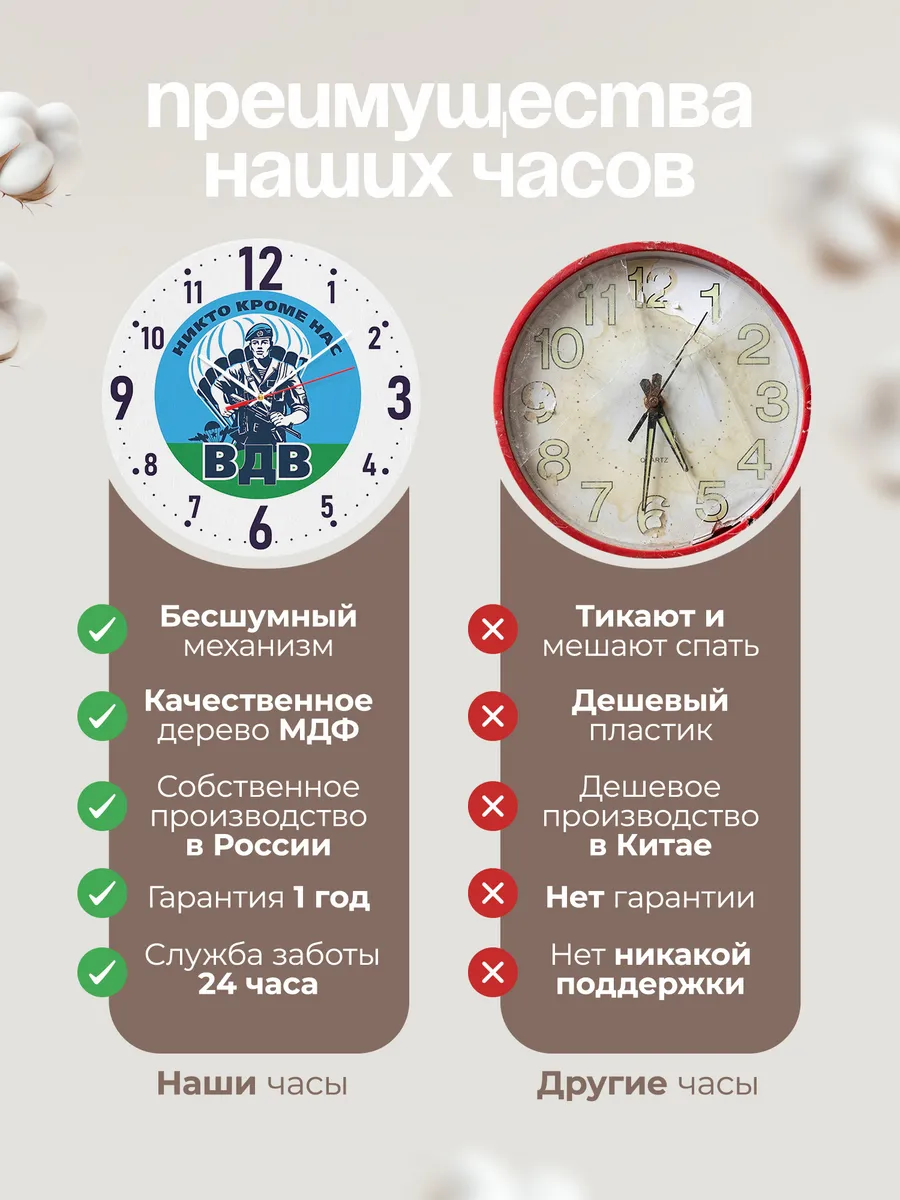 Часы настенные Войска дяди Васи — фото 10
