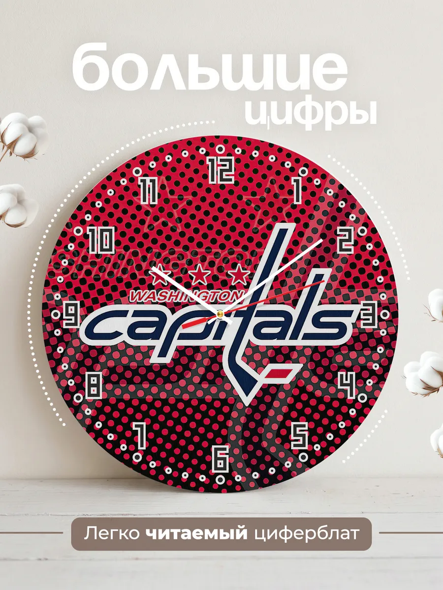 Часы настенные Washington Capitals NHL — фото 2