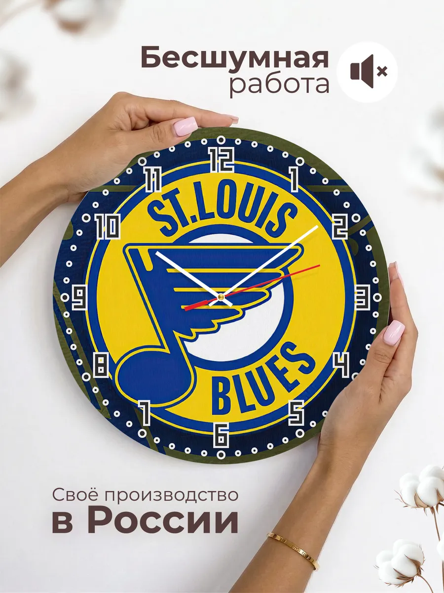 Часы настенные с логотипом St. Louis Blues — фото 6