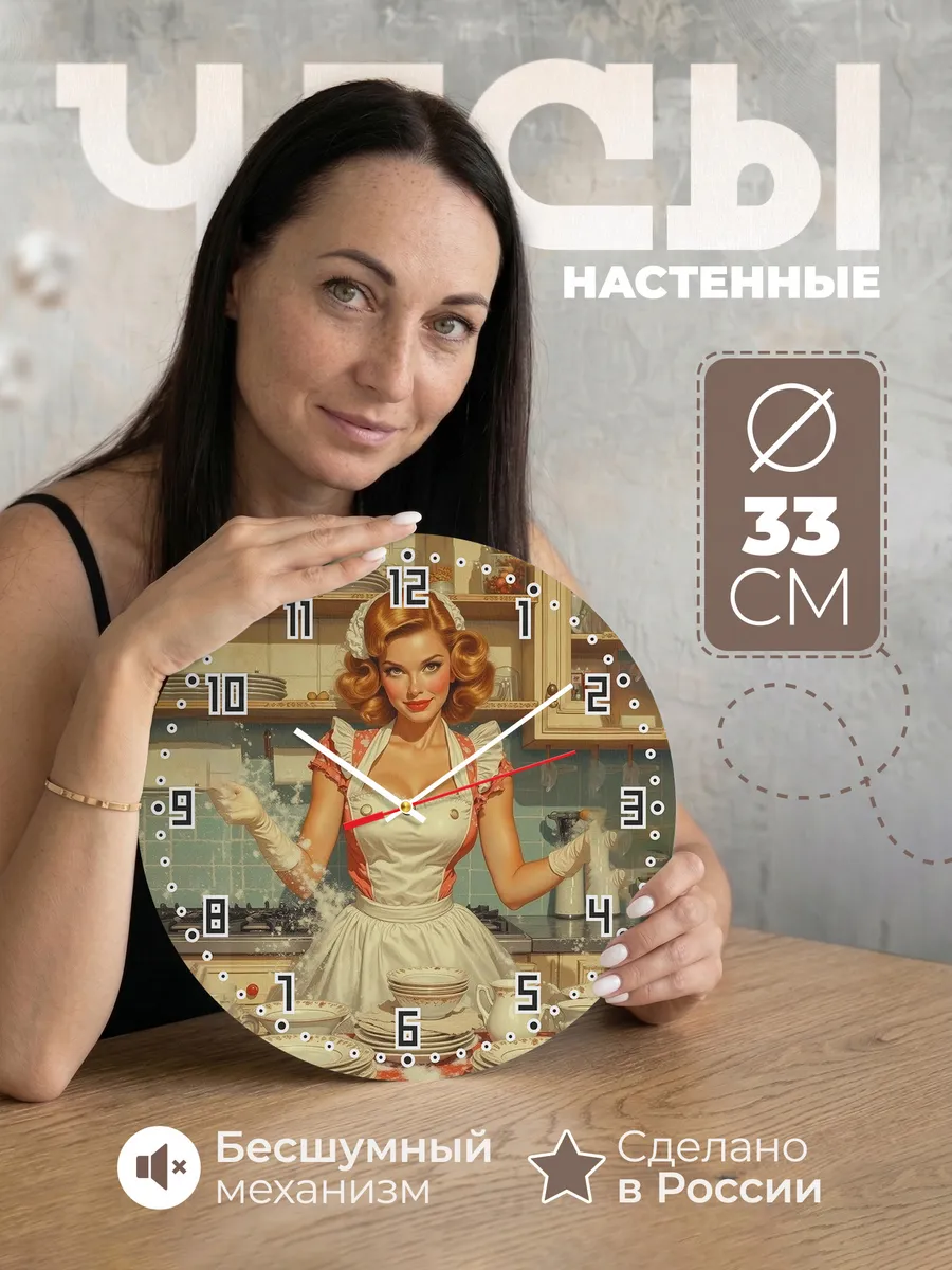 Часы настенные на кухню