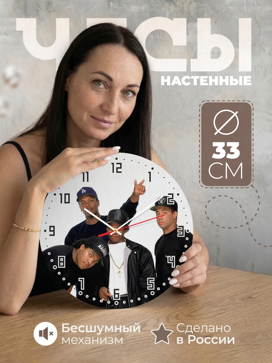 Часы настенные N.W.A. мерч