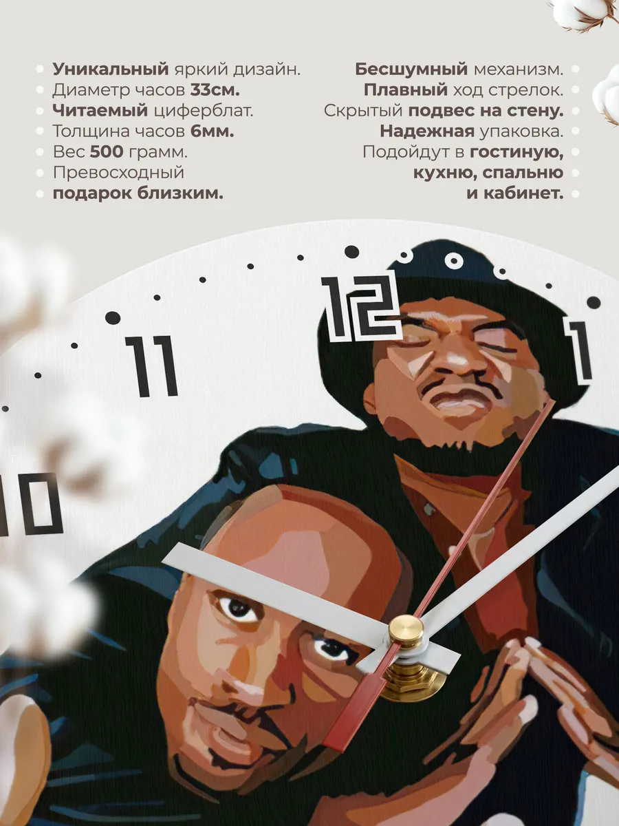 Часы настенные A Tribe Called Quest мерч — фото 11