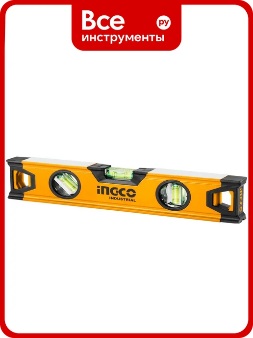 INGCO Алюминиевый фрезерованный уровень INDUSTRIAL 300 мм HSL08030, вариант