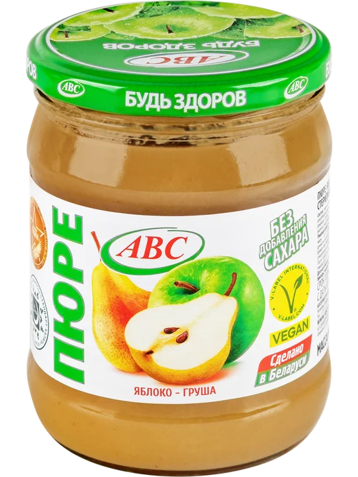 Пюре фруктовое ABC Будь здоров Яблоко-груша, без сахара, вариант, фото 3