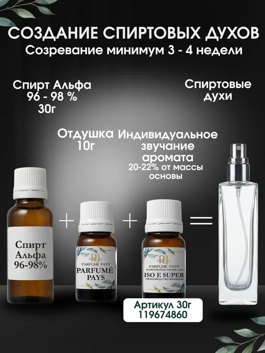 PARFUME PAYS Отдушка для духов, свечей, мыла, 30 мл, фото 6