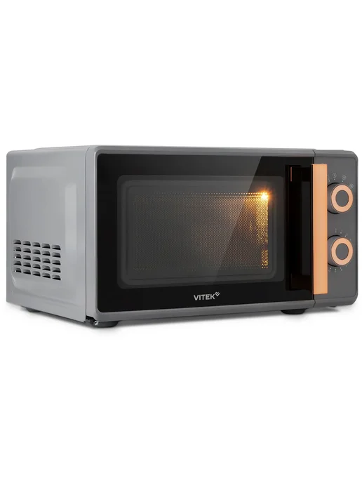 VITEK Микроволновая печь VT-MW1920 20л. 700Вт серый золотистый, 20 л, 700 Вт, фото 3