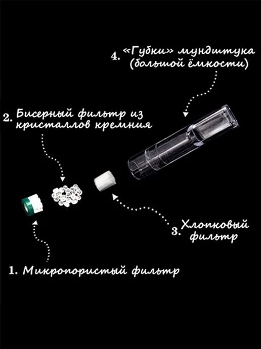 Одноразовые мундштуки для сигарет 5,5 мм (100 шт), 100 шт, фото 2