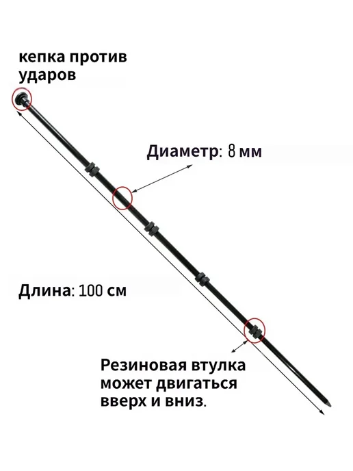 Столбы пластиковые для забора, 20 шт, 1м, 20 шт, 1 м, фото 2