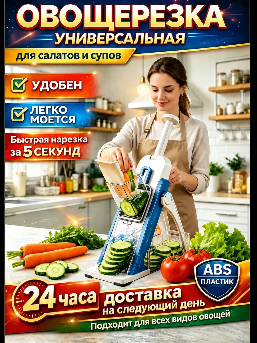 Овощерезка многофункциональная ручная