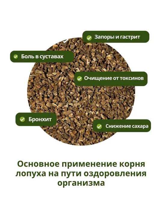 Корень лопуха резаный крупный 100 гр, 100 г, фото 3