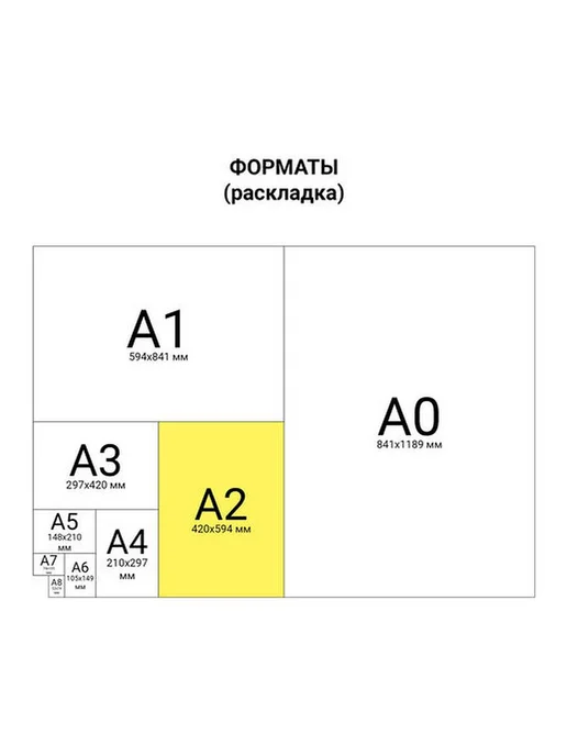 1шт. Крафт-бумага в листах А2 420 х 594 мм плотность 78, 420x594 мм, 1 шт, фото 4