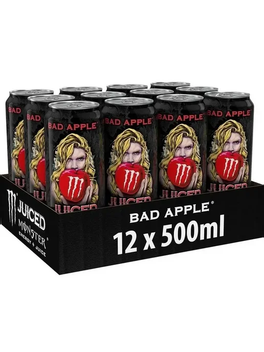 Monster Energy Энергетик Монстер Juiced Bad Apple 0.5л, 0,5 л, фото 2