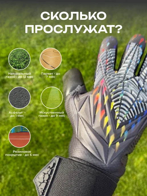 BR.Balls Перчатки вратарские футбольные с застежкой предатор, вариант, фото 4