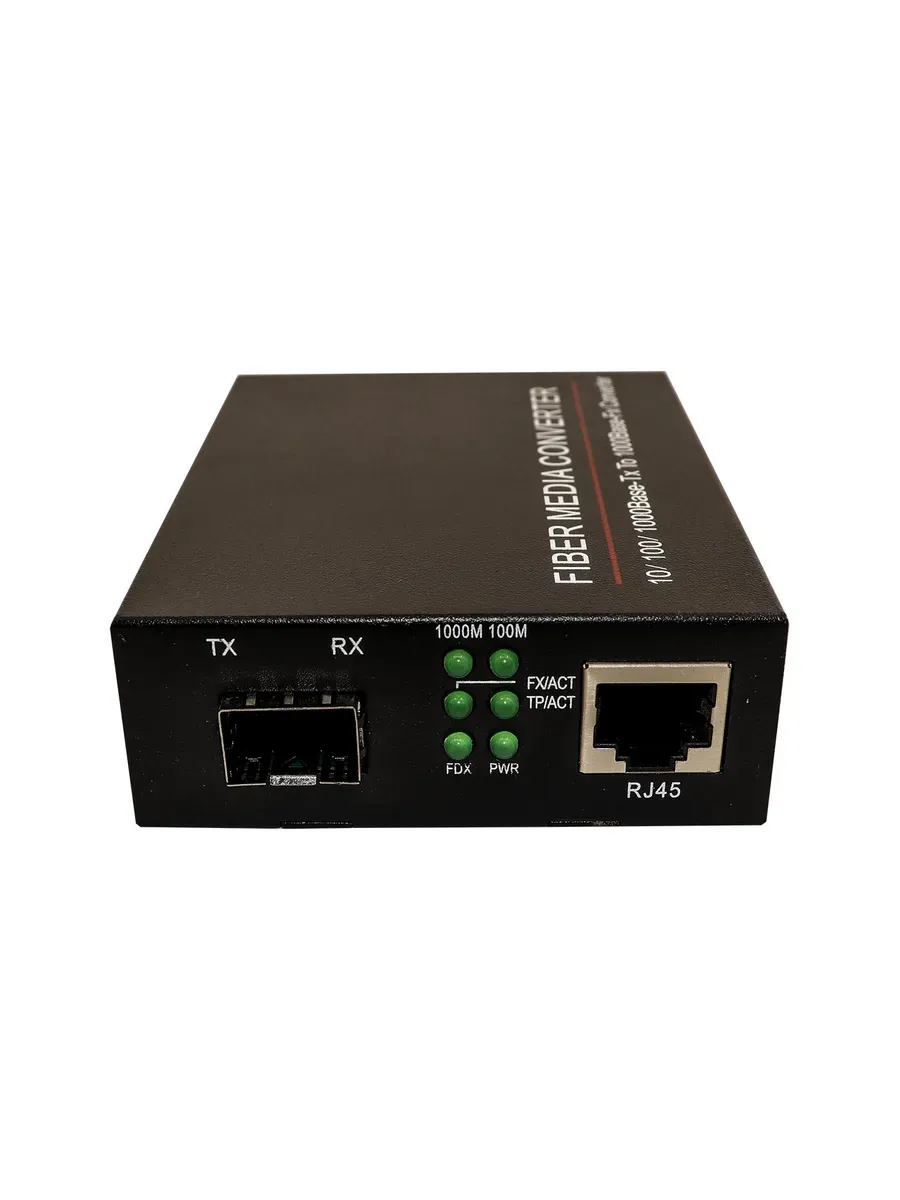 Медиаконвертер с SFP‑разъёмом и блоком питания