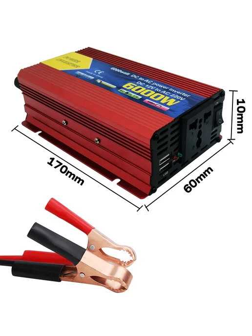 Xastomes Инверторы автомобильные 12v - 220v 3000WaTT преобразователь, вариант, фото 4