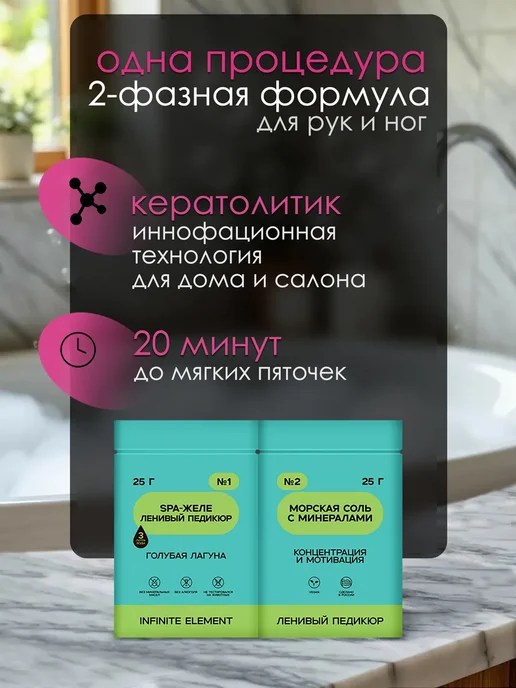 с кератолитиком для ног аромат Лагуна, вариант, фото 2