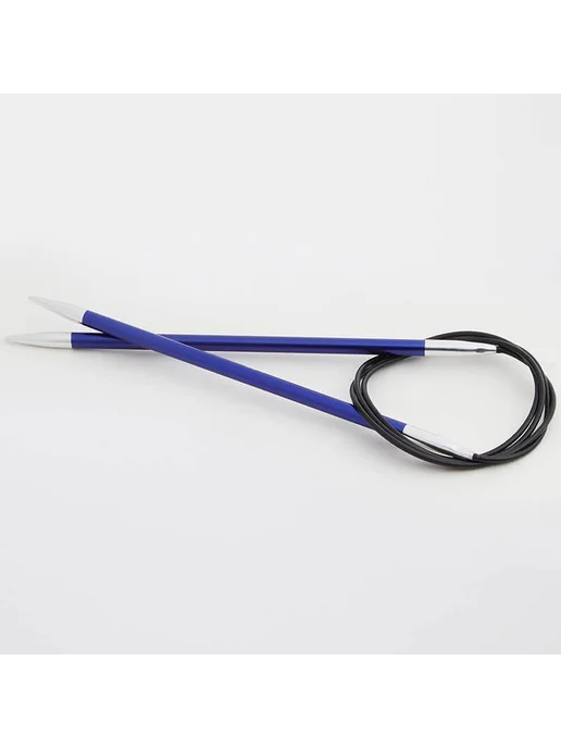 KnitPro Спицы Zing круговые (40 см) №4.5 иолит 47070, фиолетовый, фото 2