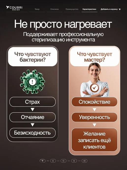 COUBRI DESIGN Сухожаровой шкаф Сухожар Стерилизатор, вариант, фото 6