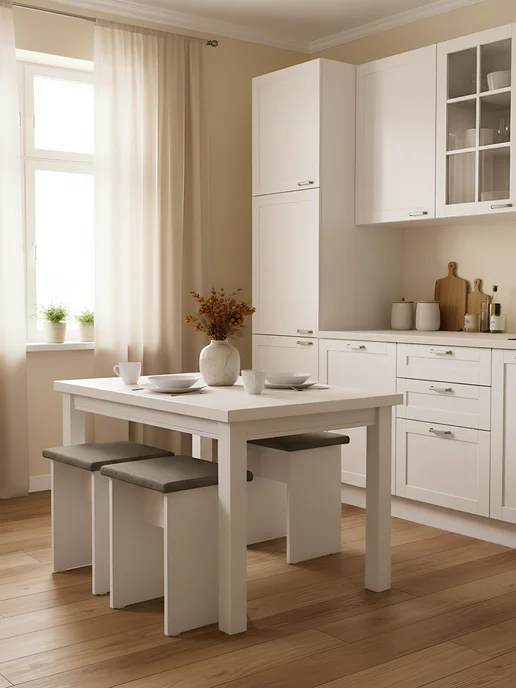 Mebel Poli Табурет для кухни 1шт мягкий из рогожки, 2 шт, фото 8