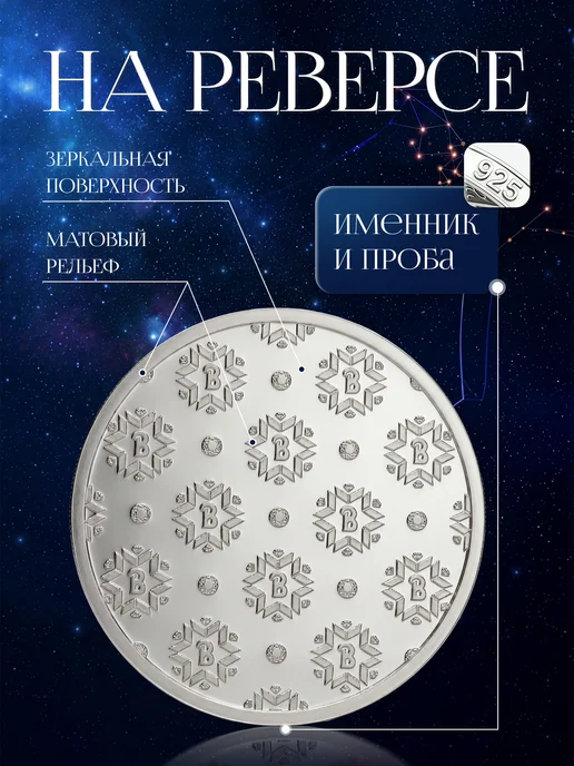 Волго-Вятский монетный двор Серебряная монета Близнецы знак зодиака 925 пробы, серебристый, фото 4