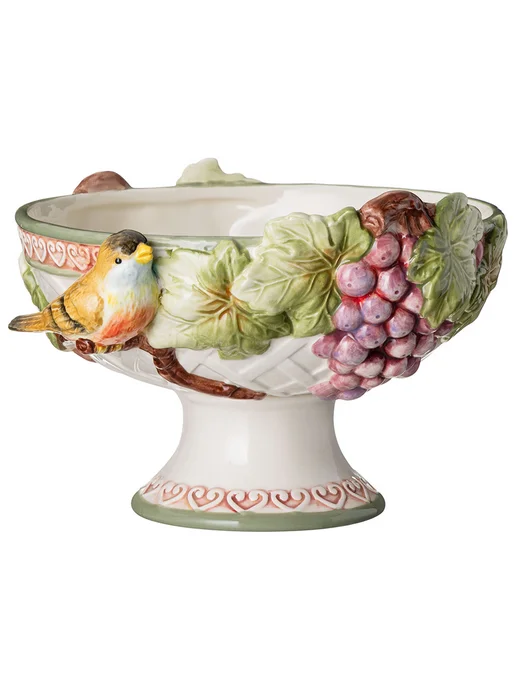 Lefard Конфетница на ножке керамическая 21 х 14 см, 21x14 см, фото 3