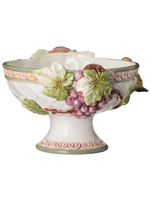 Lefard Конфетница на ножке керамическая 21 х 14 см, 21x14 см, фото 7