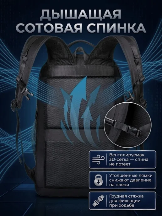 BrandStore Рюкзак городской с карманом для обуви 30 л, 30 л, фото 5