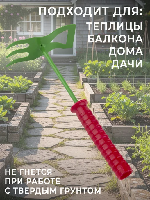 Добросад Комбинированная мотыга 28х13х6 см, 13x6 см, фото 3