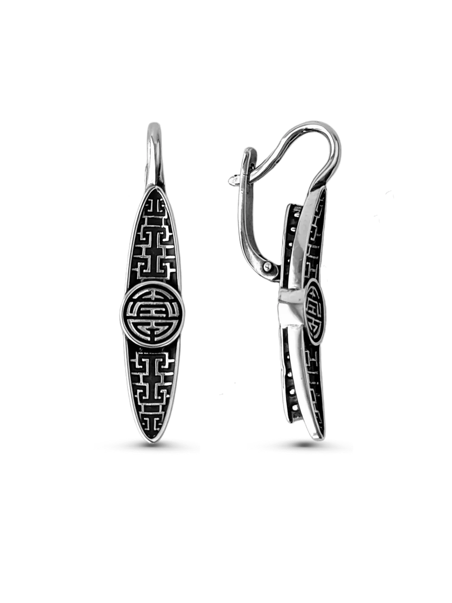 серьги серебряные 925 длинные